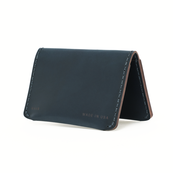 MAKR Horizon Three V2 Wallet - Navy Shell Cordovan
