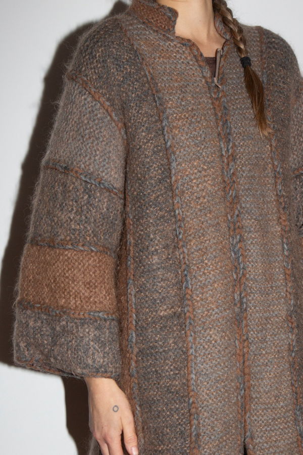 1970s Hand Knitted Coatigan