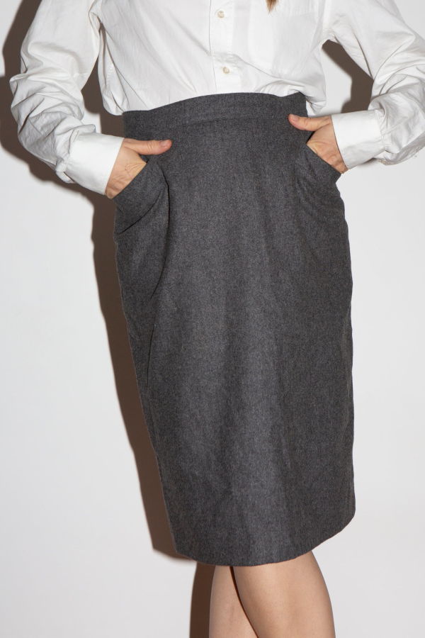 Krizia Wool Pencil Skirt