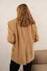Hermine Vintage Sand Camel Hair Two Button Blazer - Thumbnail 5