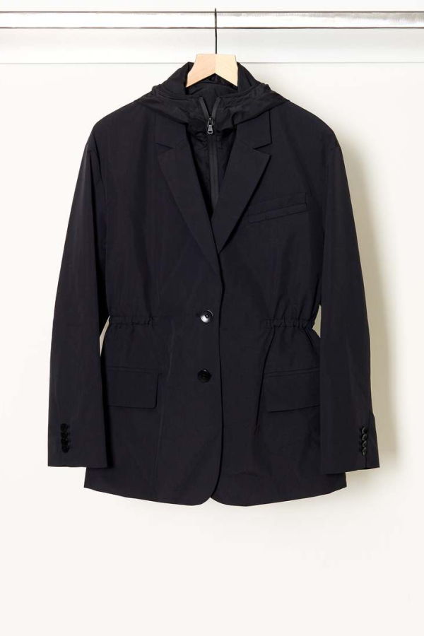 Tibi Tech Anorak Blazer - Black