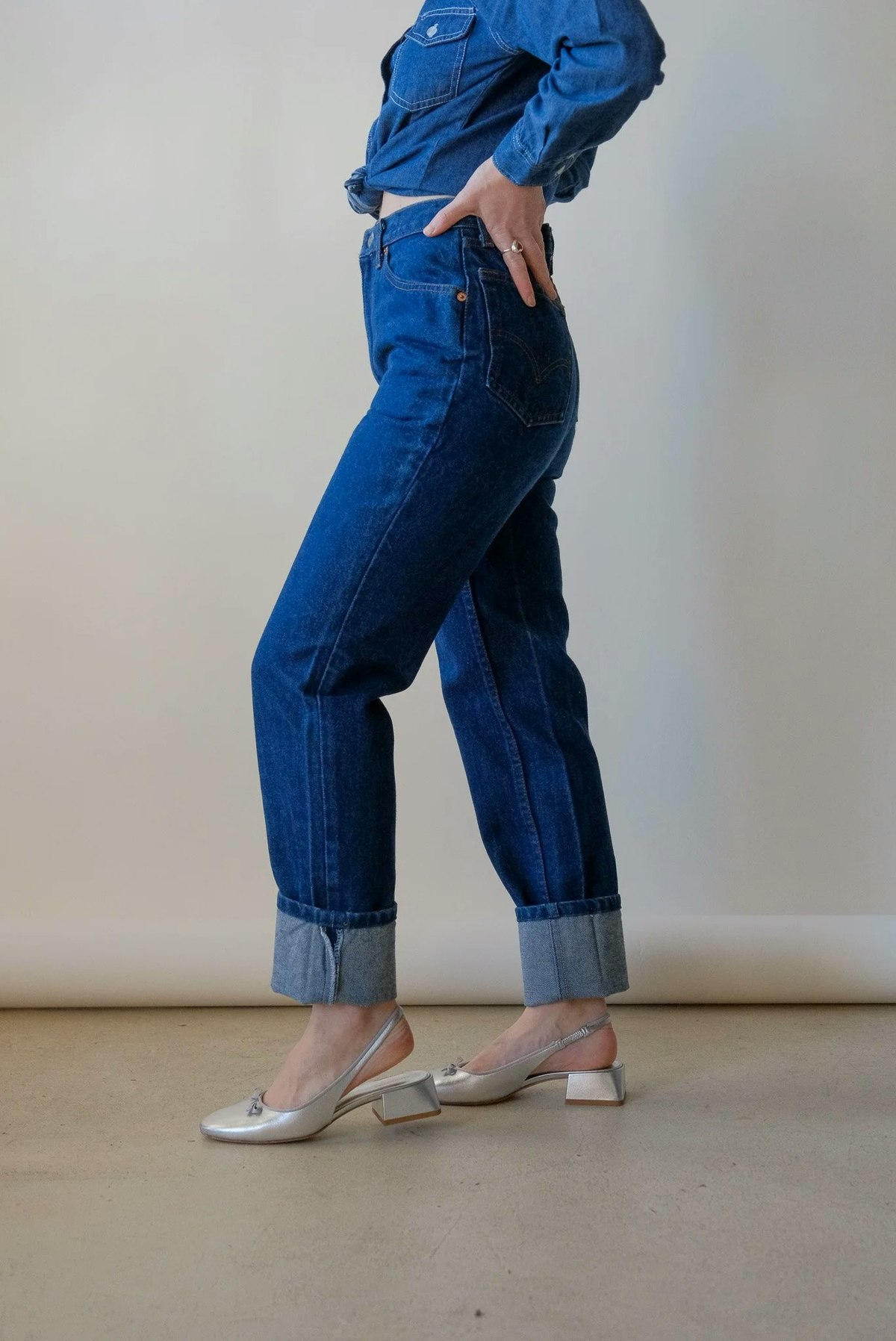 Levi's 505 Jeans - Dark Wash - Image 2 of 6