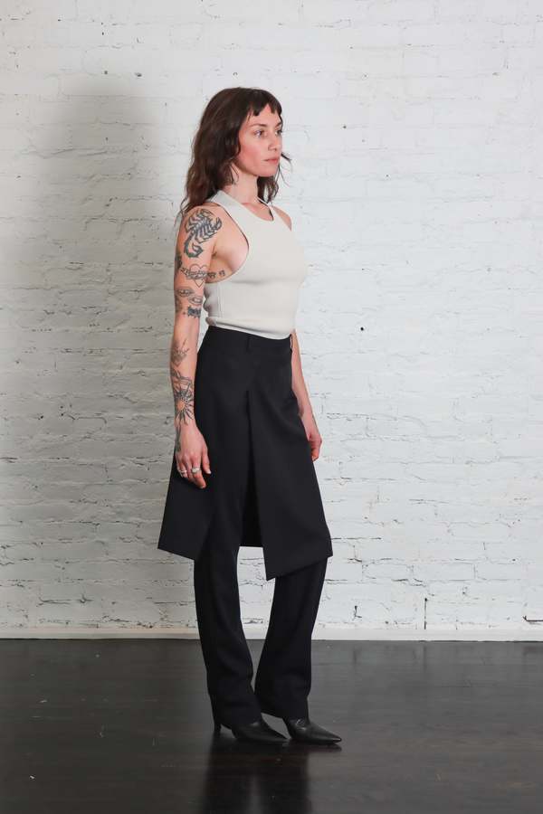 St. Agni Wool Hybrid Skirt Pants