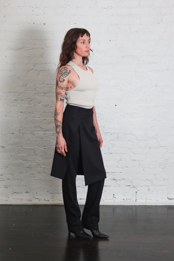 St. Agni Wool Hybrid Skirt Pants