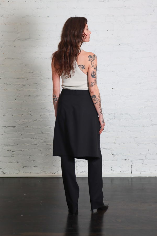 St. Agni Wool Hybrid Skirt Pants