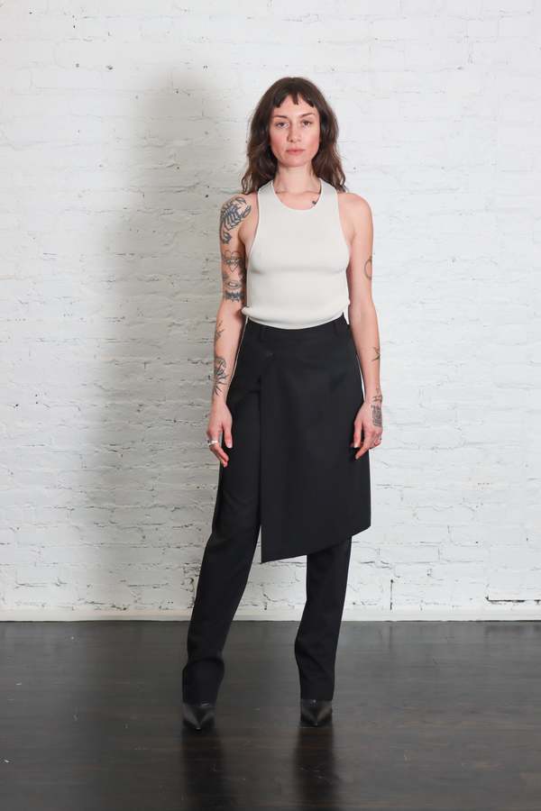 St. Agni Wool Hybrid Skirt Pants