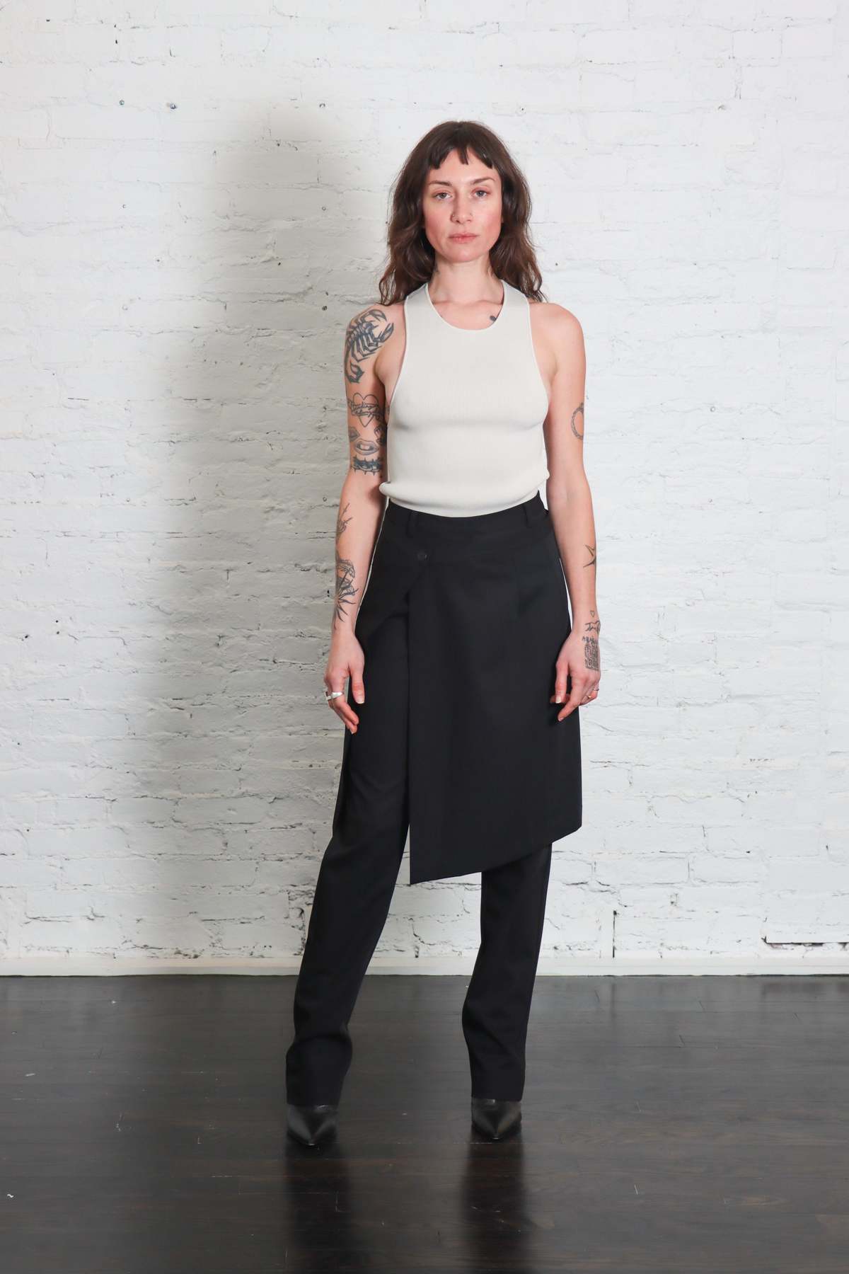 St. Agni Wool Hybrid Skirt Pants - Image 6 of 8