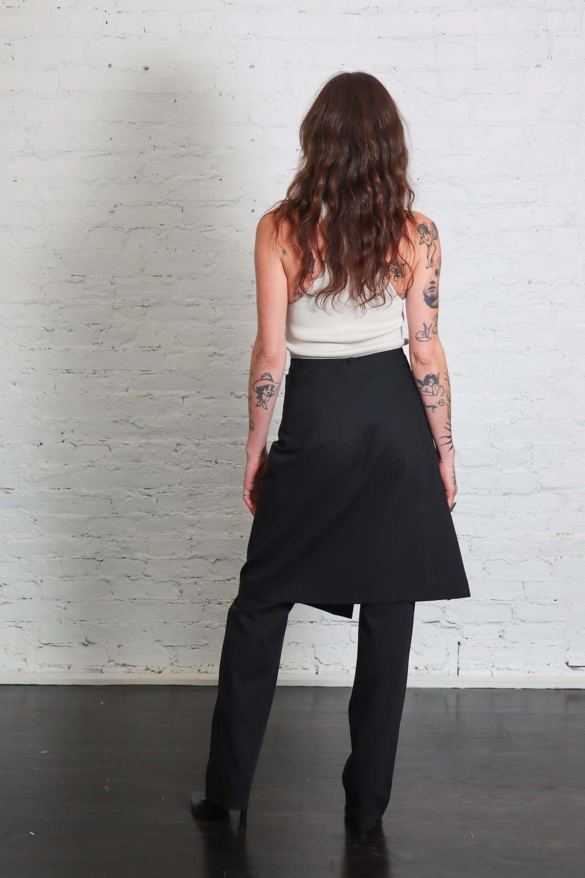 St. Agni Wool Hybrid Skirt Pants - Image 7 of 8