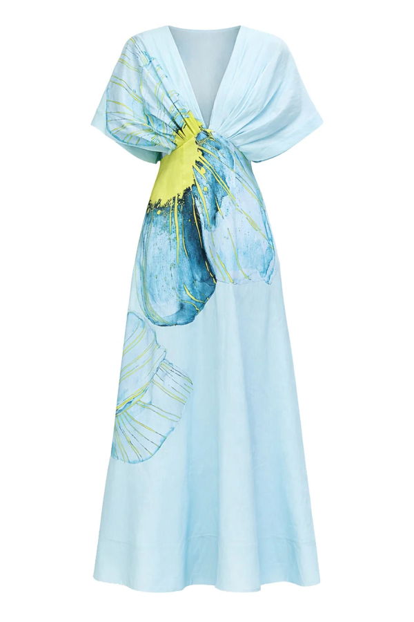 Acler Glamorgan Maxi Dress - Blue