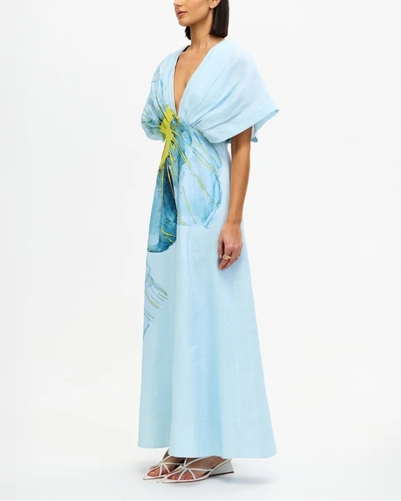 Acler Glamorgan Maxi Dress - Blue