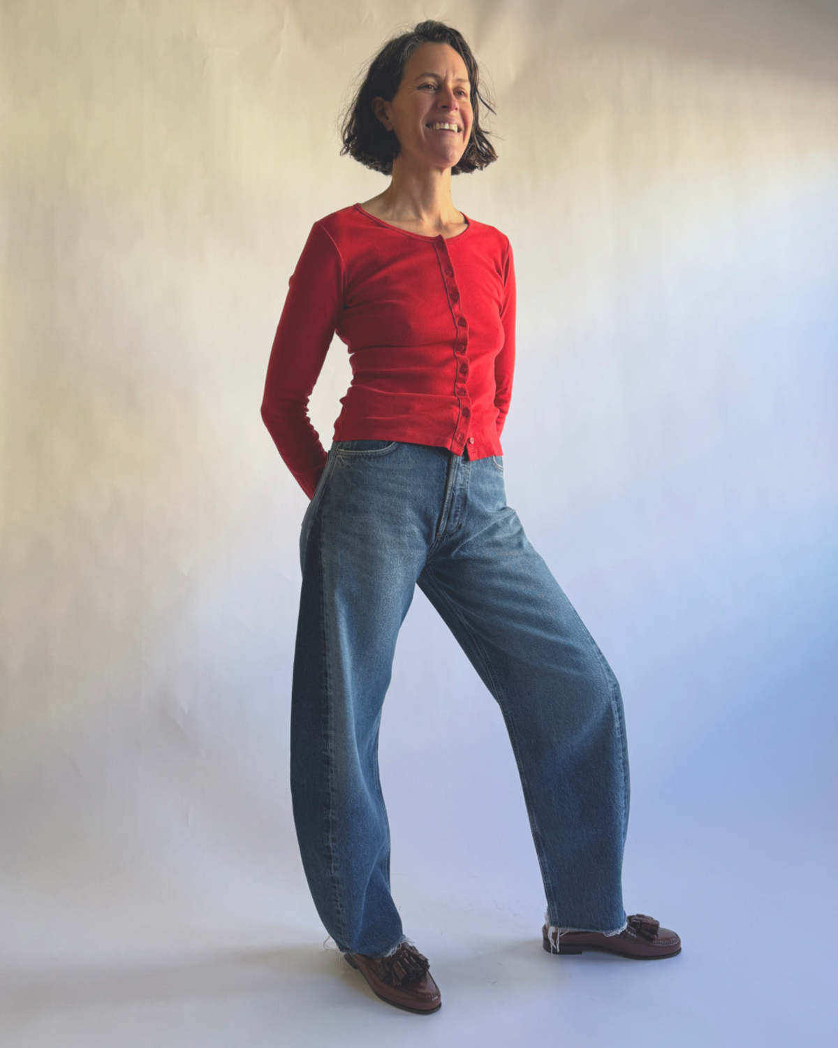 AGOLDE Luna Pieced Jean - Split - Image 1 of 2