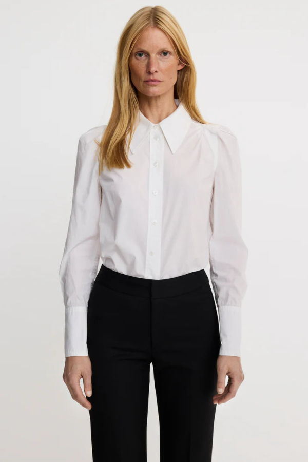 Smythe Box Pleat Shirt - White