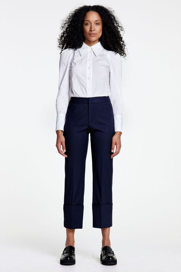 Smythe Cuffed Flood Pants - Deep Navy