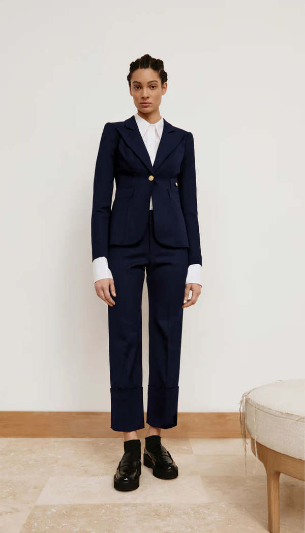 Smythe Full Back Duchess Blazer - Deep Navy