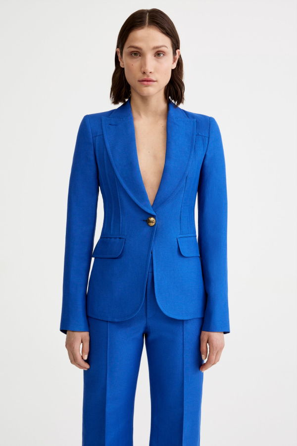 Smythe Pintuck Blazer - Nautical Blue
