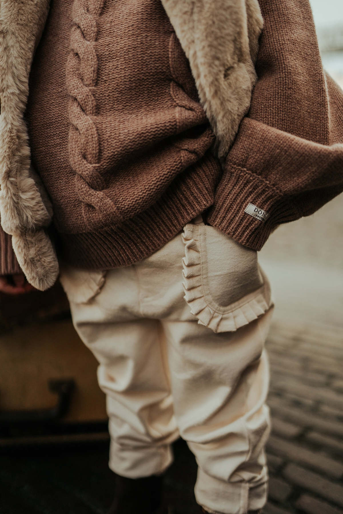 kids Donsje Phien Trousers - Warm White - Image 2 of 5