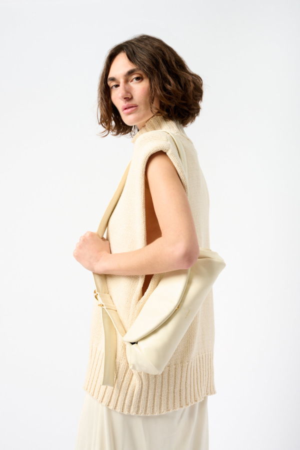 Jil Sander Small Cannolo Padded Leather Shoulder Bag