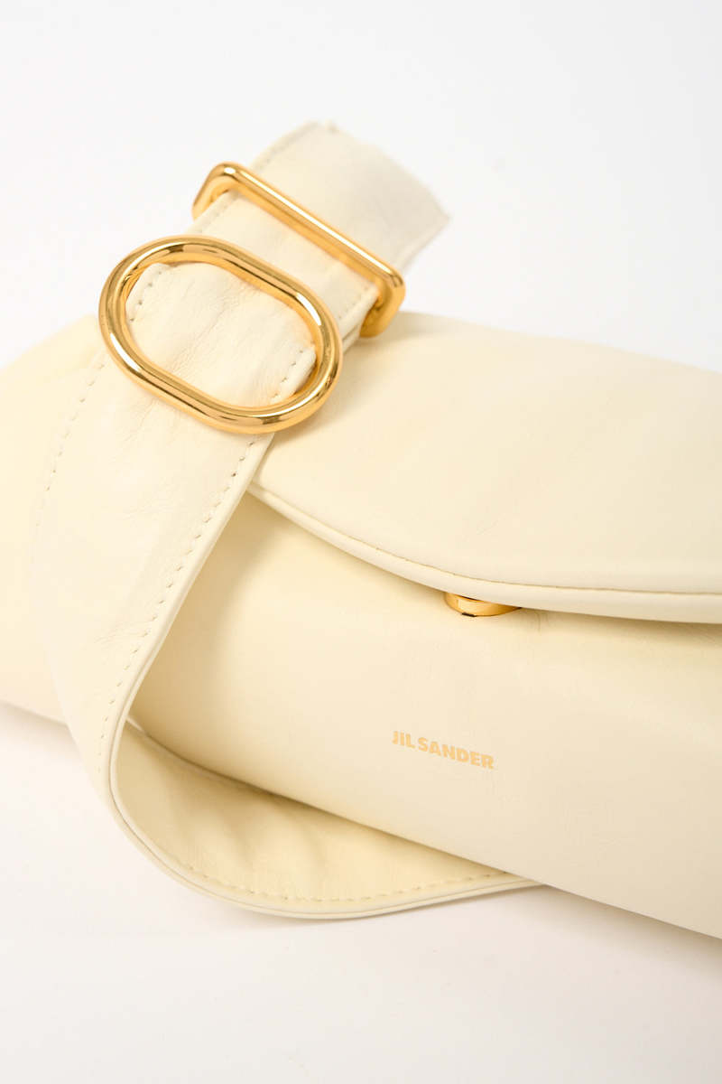 Jil Sander Small Cannolo Padded Leather Shoulder Bag