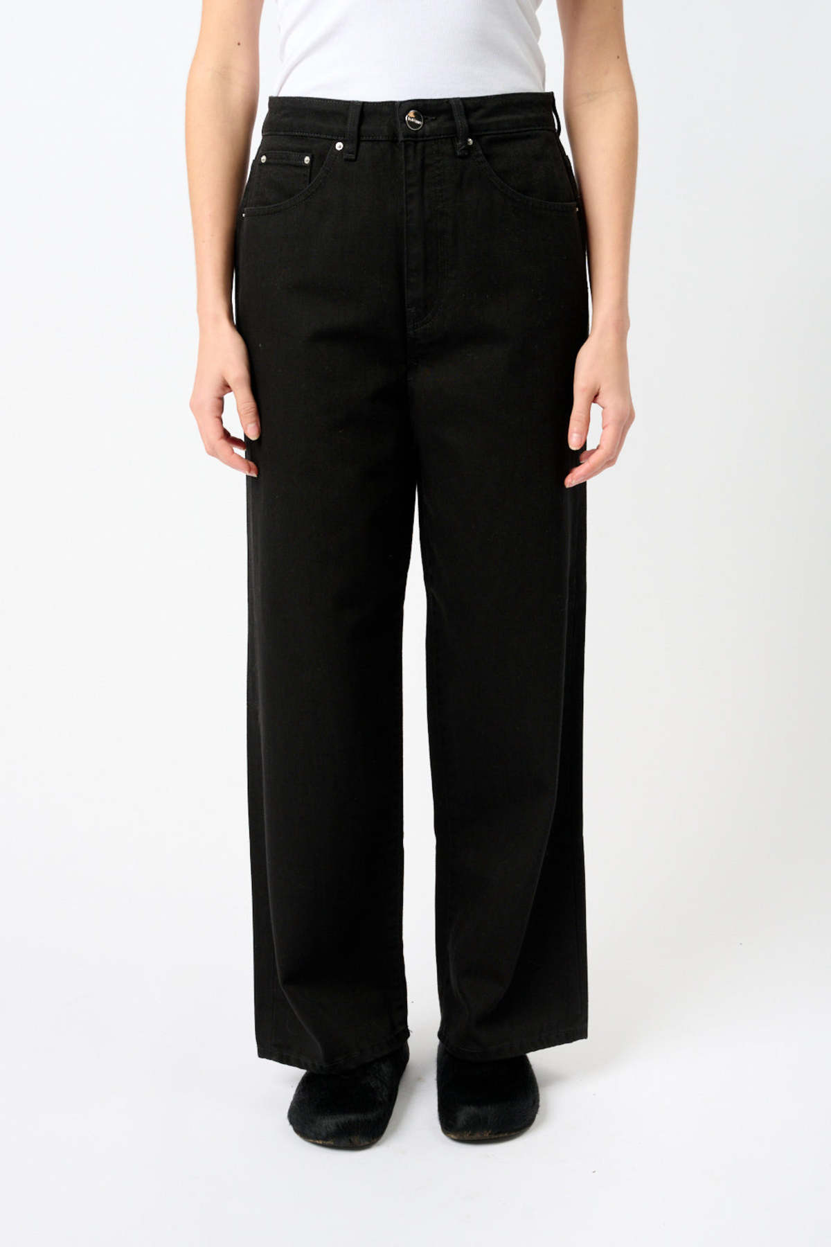 Totême Flair Denim Jeans - Black Rinse - Image 1 of 4