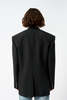 Magda Butrym The Silk and Wool-Blend Satin Blazer - Thumbnail 4
