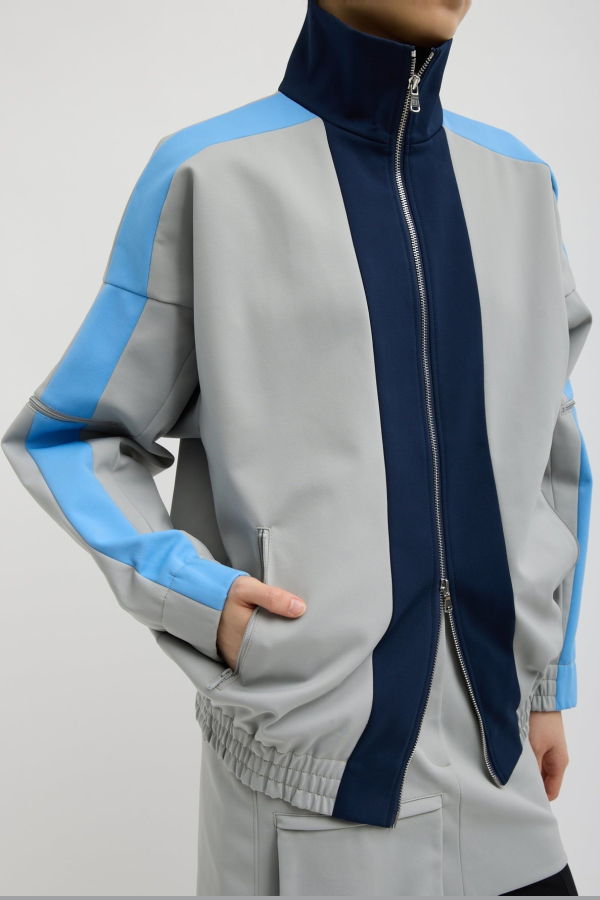 Tibi Tech Knit Bomber Jacket