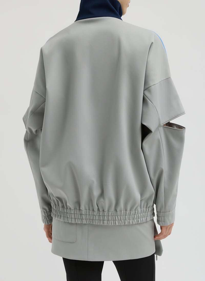 Tibi Tech Knit Bomber Jacket