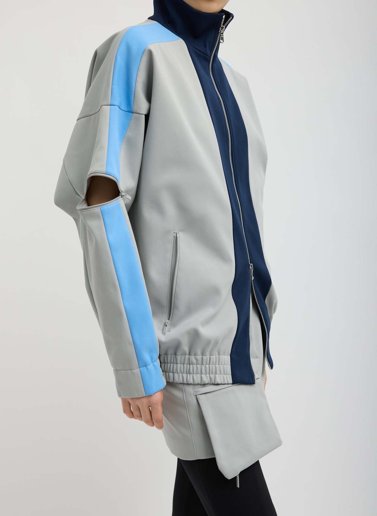 Tibi Tech Knit Bomber Jacket - Image 6 of 7