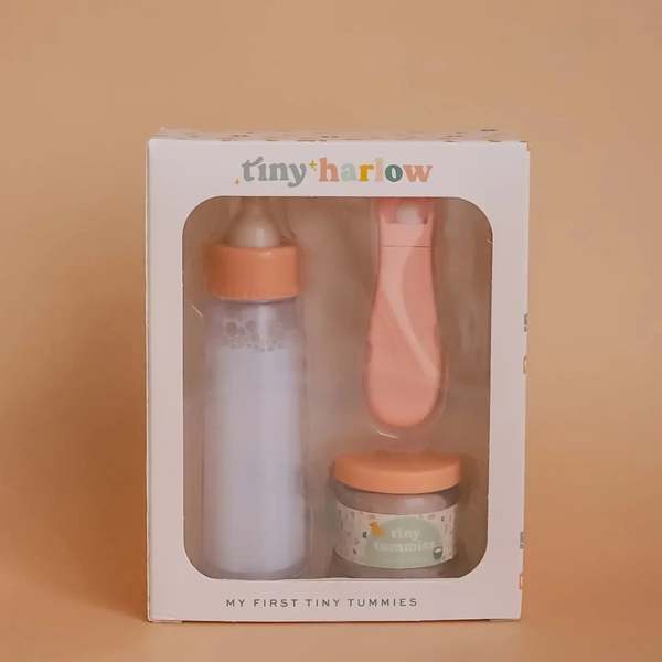 Tiny Harlow My First Tummy Gift Set Milk & Cereal Toy Set