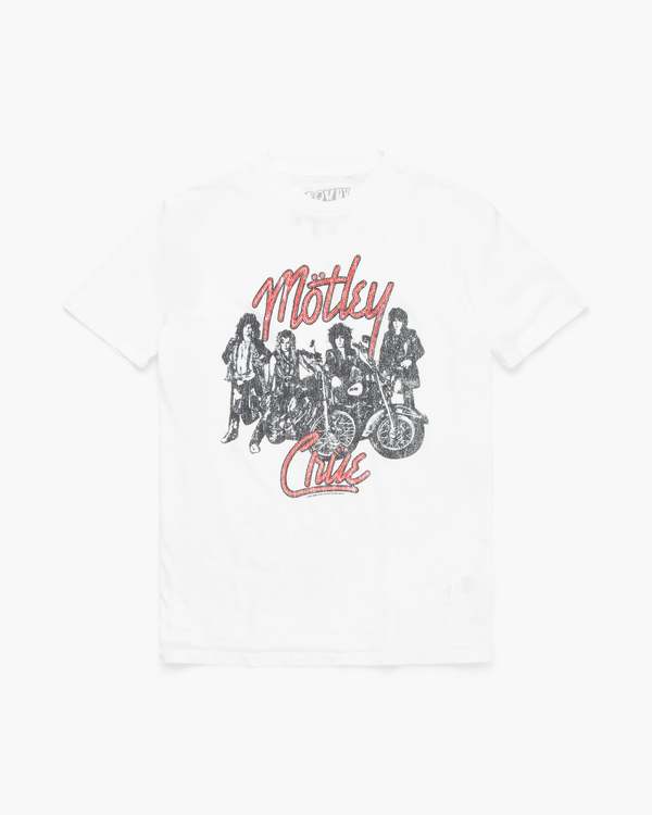 Rowdy Sprout Motley Crue Girls Girls Girls Tee - White