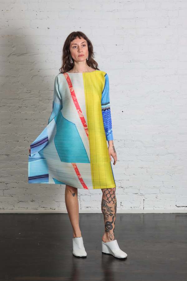 Pleats Please by Issey Miyake City Collage Tunic