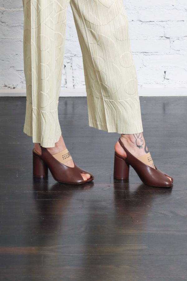 Maison Margiela MM6 Heeled Sandal - Brown