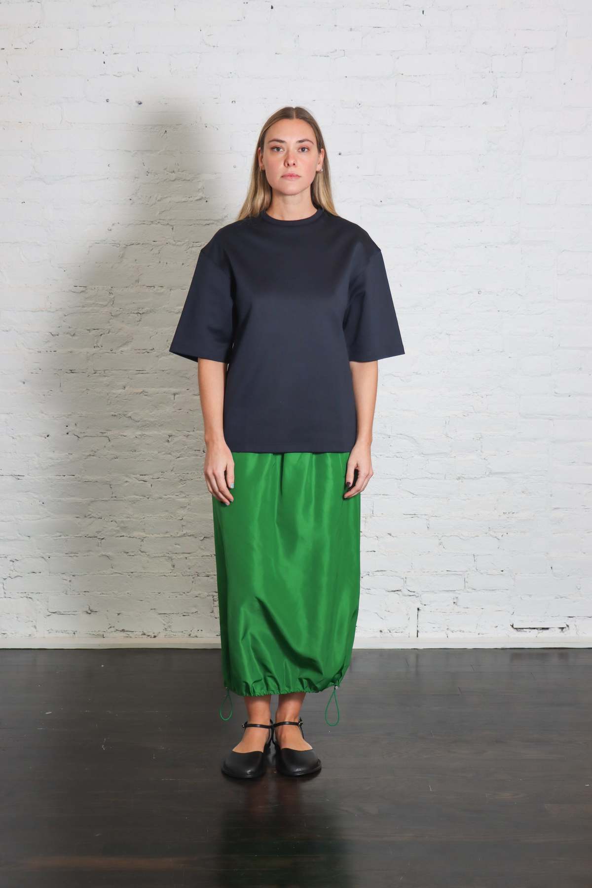 Tibi Italian Sporty Nylon Midi Anorak Skirt - Image 6 of 6