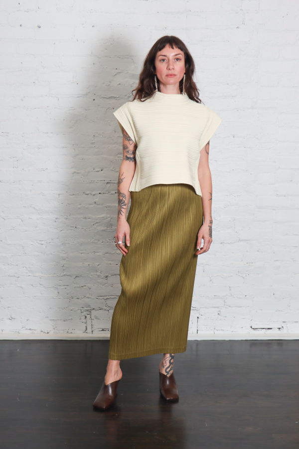Pleats Please by Issey Miyake Loop Bottoms Skirt