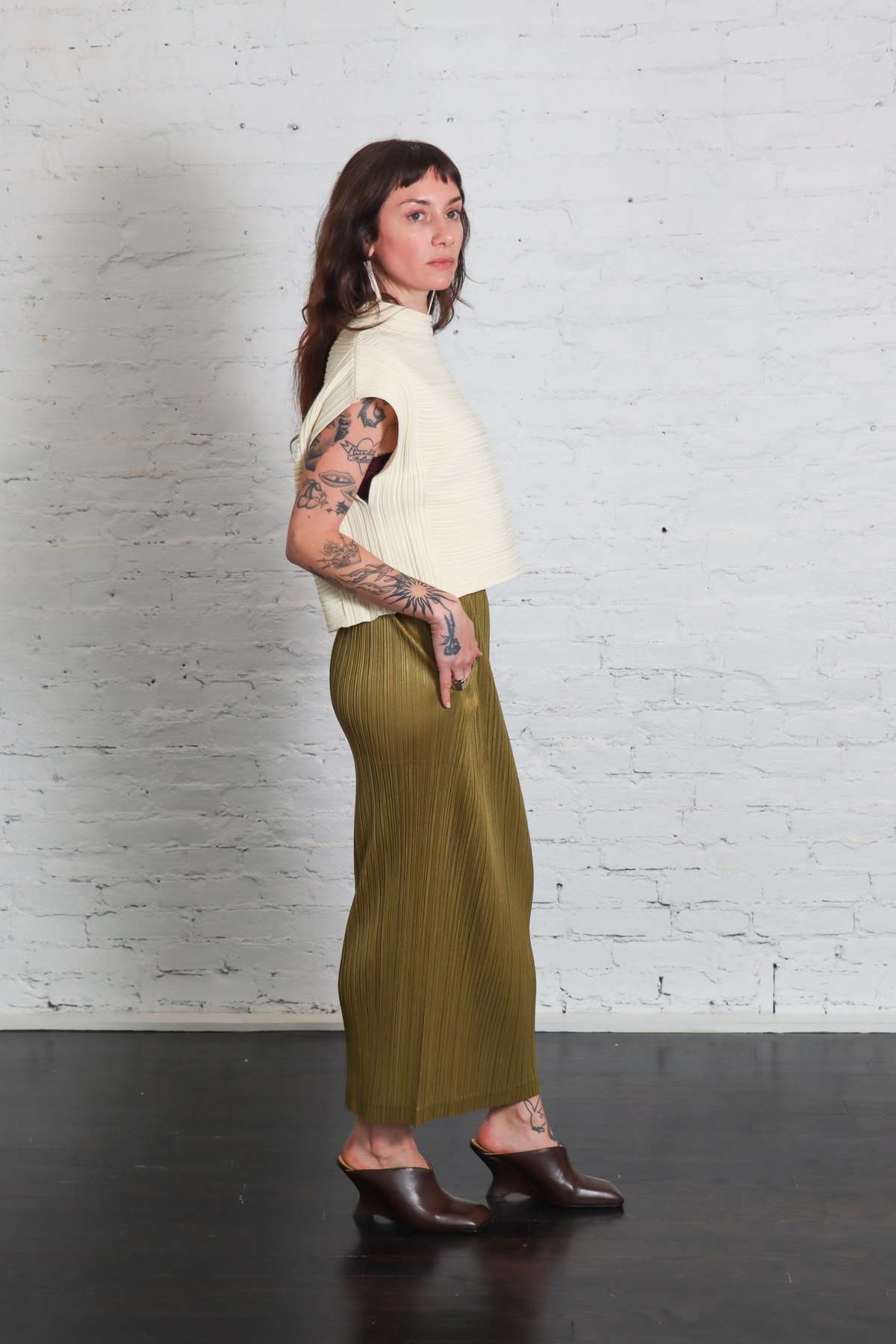 Pleats Please by Issey Miyake Loop Bottoms Skirt - Image 4 of 6