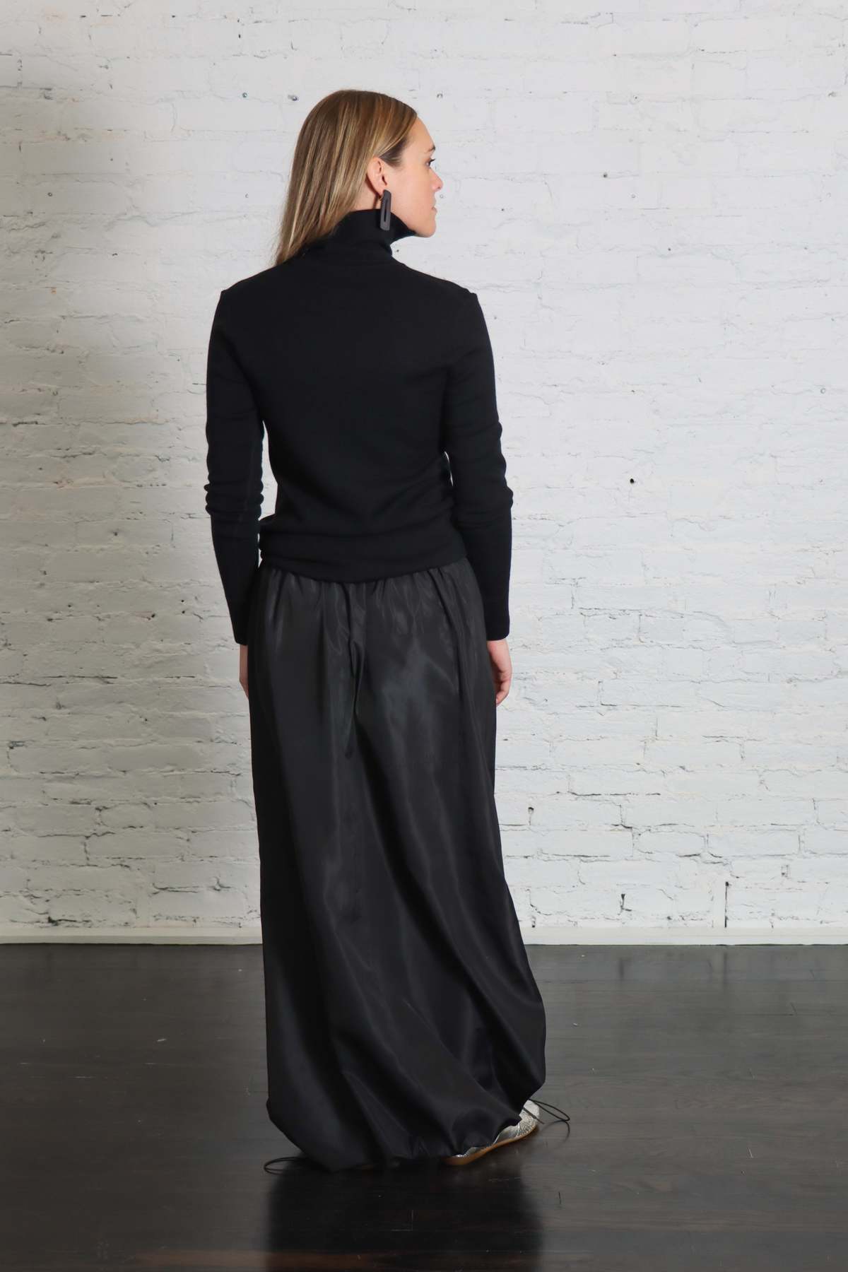 6397 Quarter Zip Turtleneck Sweater - Black - Image 2 of 7