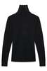 6397 Quarter Zip Turtleneck Sweater - Black - Thumbnail 7