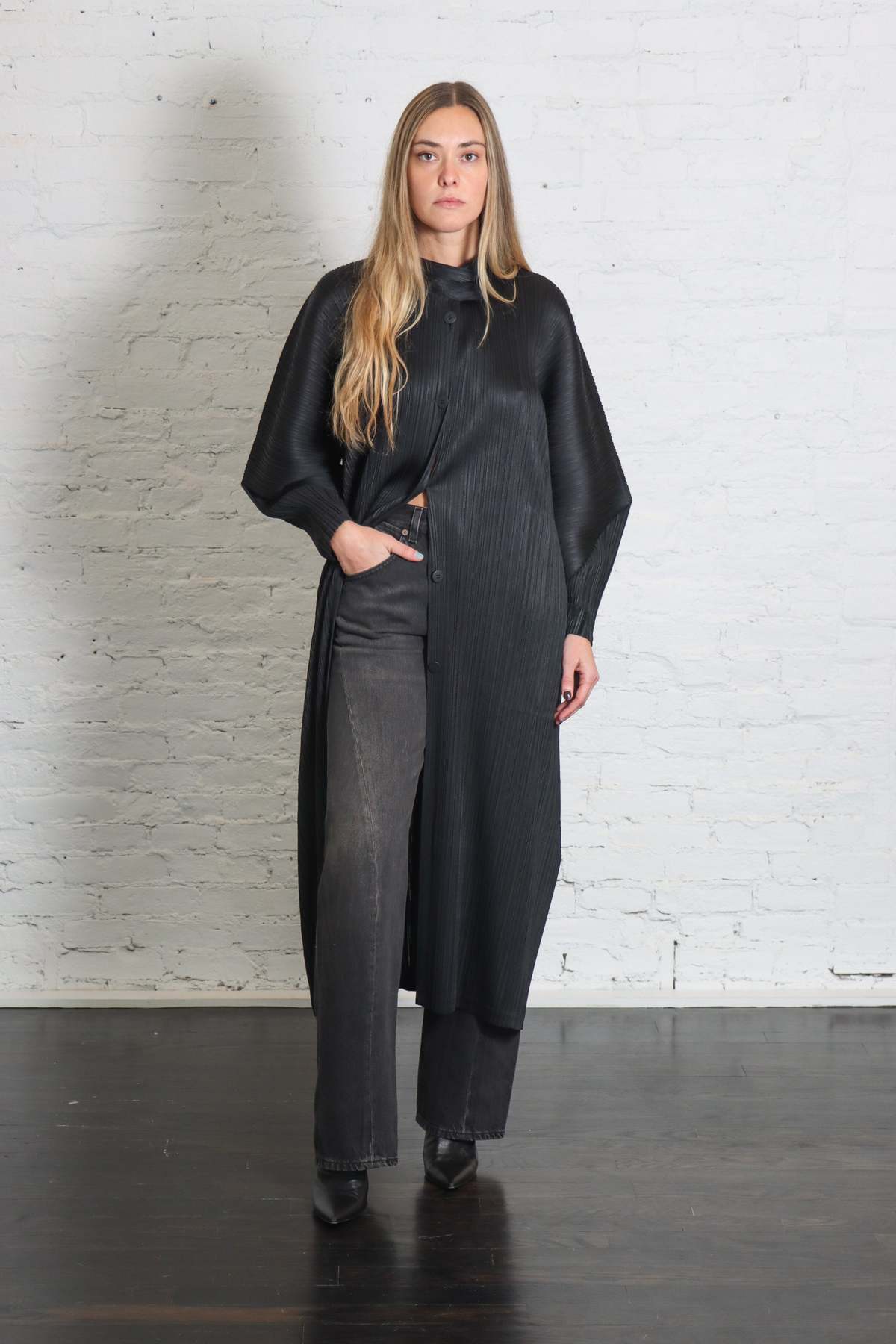 Pleats Please by Issey Miyake Skyline Coat - Image 3 of 8