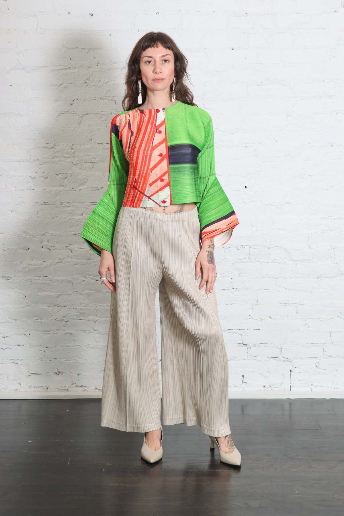 Pleats Please by Issey Miyake Thicker Bottoms 1 Pants - Greige - Image 3 of 7