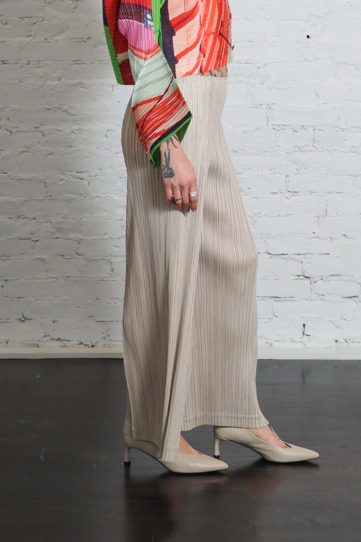 Pleats Please by Issey Miyake Thicker Bottoms 1 Pants - Greige - Image 5 of 7