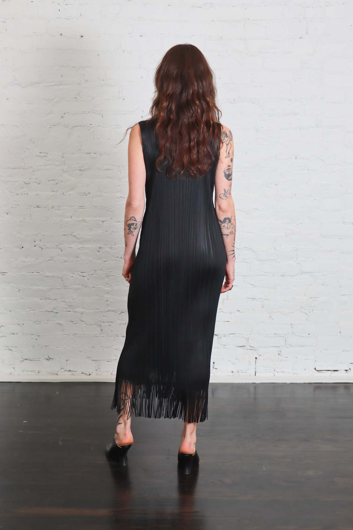 Pleats Please by Issey Miyake Wave Fringe Dress - Image 2 of 6