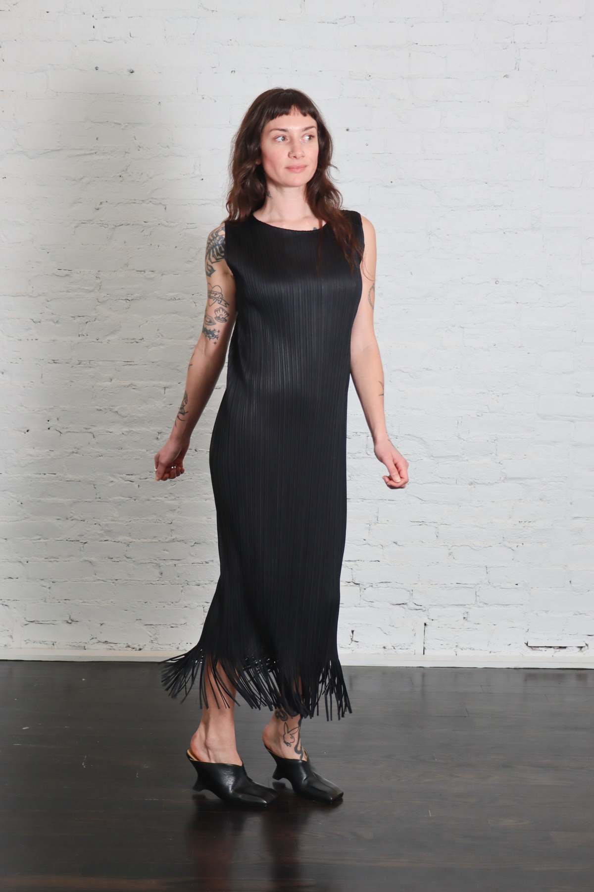 Pleats Please by Issey Miyake Wave Fringe Dress - Image 3 of 6