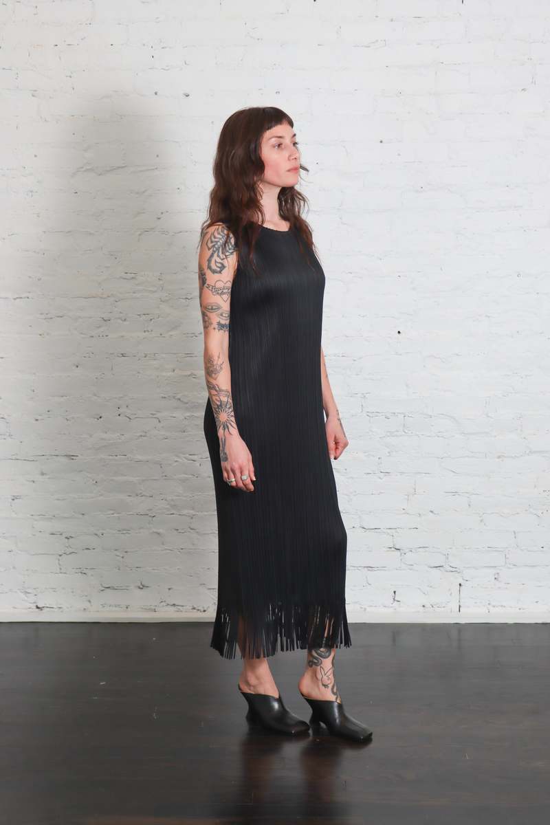 Pleats Please by Issey Miyake Wave Fringe Dress