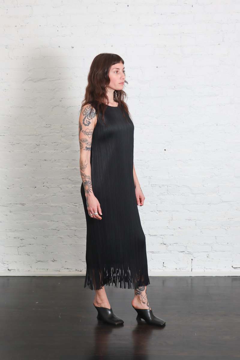 Pleats Please by Issey Miyake Wave Fringe Dress