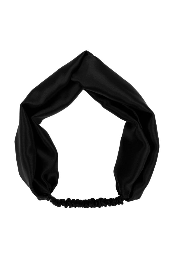 Krystell Barraza Onyx Silk Headband