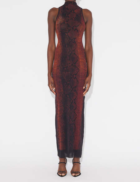 jean paul gaultier tennis suit dress in brown Jean Paul Gaultier Squeletor Printed Mesh Crew Neck Short Dress SS25   Antidote Fashion and Lifestyle