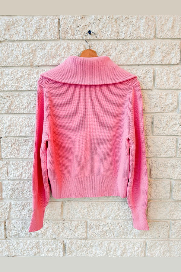 Varley Enrico Knit Jacket - Sea Pink