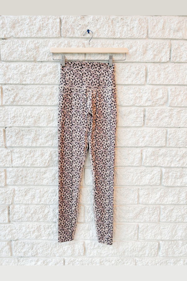 Varley Freesoft High Rise 28 Leggings - Coffee Quartz Cheetah