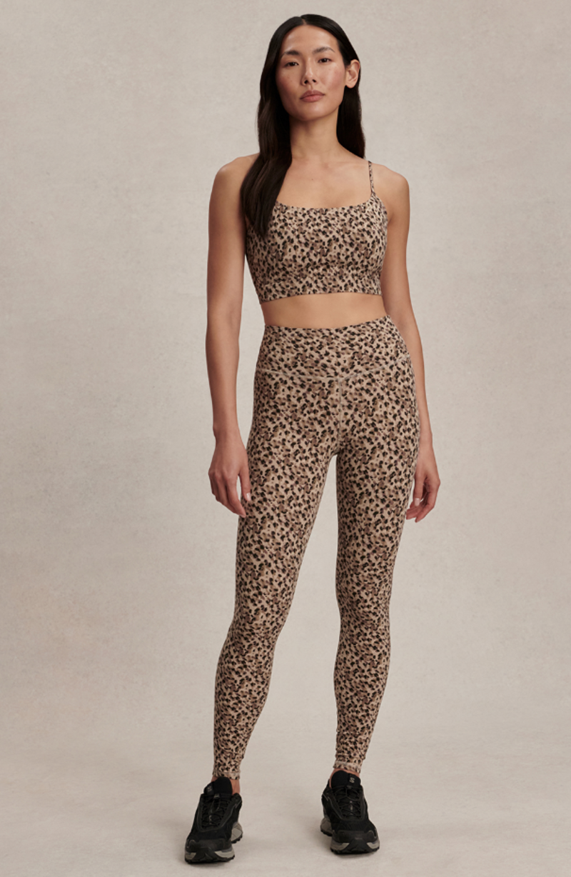 Varley Freesoft High Rise 28 Leggings - Coffee Quartz Cheetah