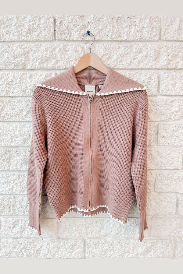 Varley Sibley Soft Knit Jacket - Ginger Snap