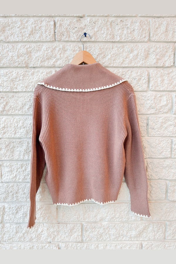 Varley Sibley Soft Knit Jacket - Ginger Snap